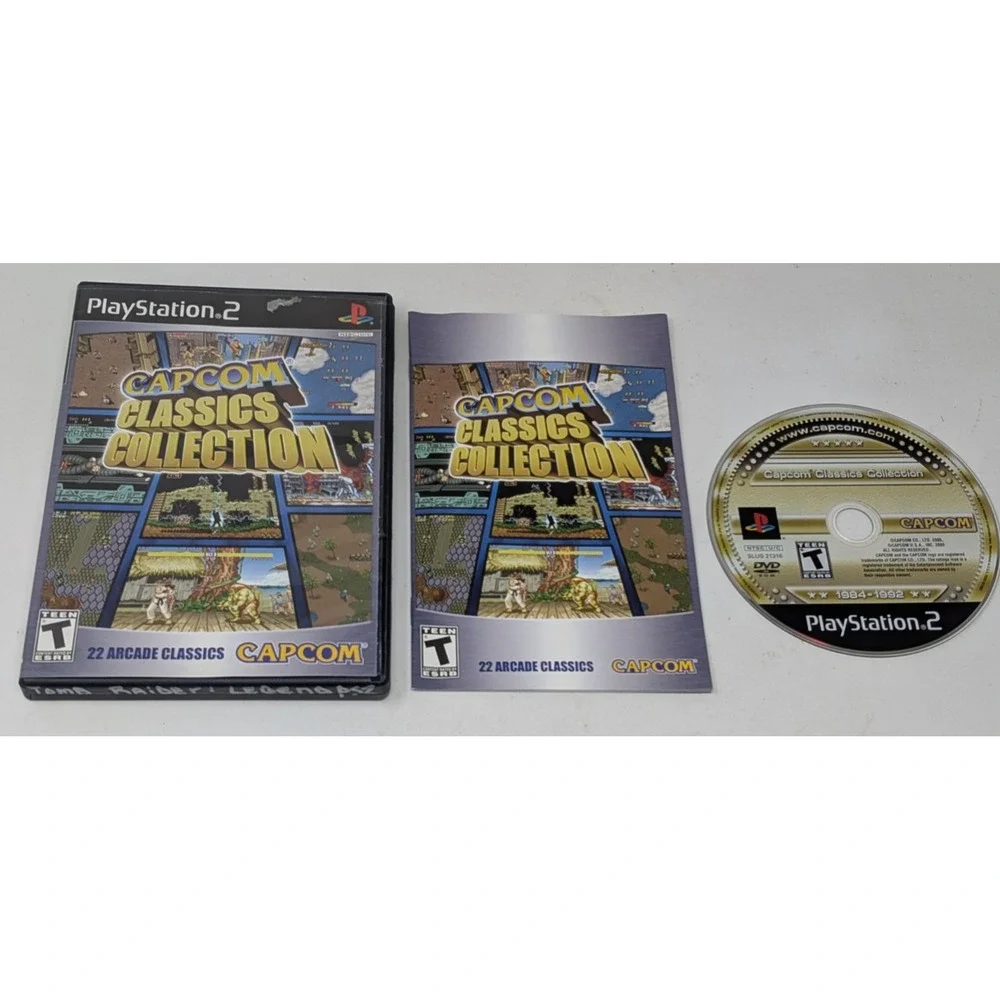 Capcom Classics Collection (Sony‎ PlayStation 2, 2005) CIB Complete W/ Manual